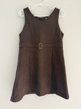 Brown suede dress